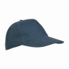 Casquette en coton épais brossé, 5 panneaux, fermeture velcro