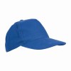 Casquette en coton épais brossé, 5 panneaux, fermeture velcro
