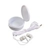 Oreillettes intra-auriculaires in ear en plastique dans boite ronde personnalisable