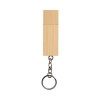 Clé USB 4 Gb en bois avec porte-clés en métal
