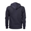 Sweat homme à fermeture éclair 60% coton, 40% polyester 20 g/m2 avec capuche et 2 poches f