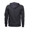Sweat homme à fermeture éclair 60% coton, 40% polyester 20 g/m2 avec capuche et 2 poches f