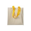 Shopper en coton naturel 220 g/m2, anses longues colorées