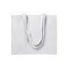 Sac shopping en coton (200 g/m2), anses longues et soufflet