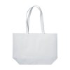 Sac shopping en coton (280 g/m2), anses longues et sufflet