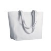 Sac shopping en coton (280 g/m2), anses longues et sufflet
