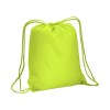 Sac à dos fluo en polyester 210 T avec fermeture réglable à cordon et angles renforcés