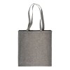 Shopper avec soufflet en coton recyclé 150 g/m  effet mélange, anses longues