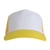 Casquette en polyester, 5 panneaux avec filet, fermeture velcro