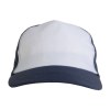 Casquette en polyester, 5 panneaux avec filet, fermeture velcro