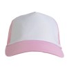 Casquette en polyester, 5 panneaux avec filet, fermeture velcro