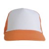 Casquette en polyester, 5 panneaux avec filet, fermeture velcro
