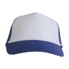 Casquette en polyester, 5 panneaux avec filet, fermeture velcro