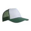 Casquette en polyester, 5 panneaux avec filet, fermeture velcro