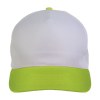 Casquette en polyester, 5 panneaux, fermeture velcro