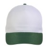 Casquette en polyester, 5 panneaux, fermeture velcro