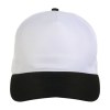 Casquette en polyester, 5 panneaux, fermeture velcro