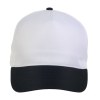 Casquette en polyester, 5 panneaux, fermeture velcro