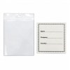 Porte-badge en plastique transparent