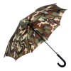 Parapluie polyester automatique en soie, poignée et embouts en caoutchouc