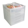 Shopper en format carton de pizza en TNT 80g/m2