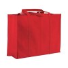 Shopper maxi avec soufflet en TNT 100 g/m2 cousu avec anses longues