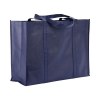 Shopper maxi avec soufflet en TNT 100 g/m2 cousu avec anses longues