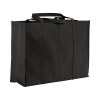 Shopper maxi avec soufflet en TNT 100 g/m2 cousu avec anses longues