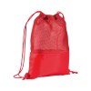 Sac à dos en polyester 210T avec filet et fermeture réglable à cordon