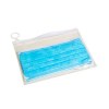Pochette refermable en PVC (18,6x14,2 cm) pour masques chirurgicaux et pour 18424