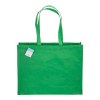 Shopper avec soufflet en R-PET (plastique recyclé). hanses longues