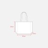Shopper avec soufflet en R-PET (plastique recyclé). hanses longues