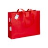 Shopper avec soufflet en R-PET (plastique recyclé). hanses longues