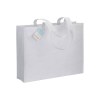 Shopper avec soufflet en R-PET (plastique recyclé). hanses longues