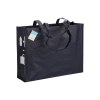 Shopper avec soufflet en R-PET (plastique recyclé). hanses longues