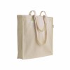 Sac shopping en coton organic, anses longueset souflet