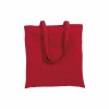 Sac shopping en coton 180 g/m2 avec anses longues et soufflet