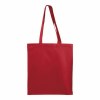 Sac shopping en coton 180 g/m2 avec anses longues et soufflet