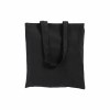 Sac shopping en coton 180 g/m2 avec anses longues et soufflet
