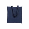 Sac shopping en coton 180 g/m2 avec anses longues et soufflet