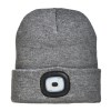 Bonnet en maille 100 % acrylique lourd avec lumière LED détachable et rechargeable via USB