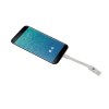 Stylo twist en aluminium avec clip qui se transforme en cable de recharhe USB/Lightning/mi