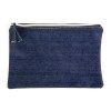 Beauty case en coton DENIM 220 g/m2 (85% coton - 15% polyester) avec fermeture éclair