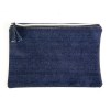 Beauty case en coton DENIM 220 g/m2 (85% coton - 15% polyester) avec fermeture éclair