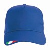 Casquette en coton, 5 panneaux avec broderie tricolore