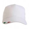 Casquette en coton, 5 panneaux avec broderie tricolore