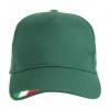 Casquette en coton, 5 panneaux avec broderie tricolore