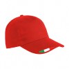 Casquette en coton, 5 panneaux avec broderie tricolore