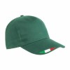 Casquette en coton, 5 panneaux avec broderie tricolore
