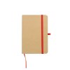 Bloc-notes en carton recyclé avec détails colorés